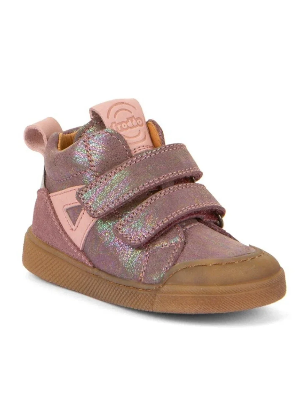 Froddo Girls Rosario Metallic Leather High Top Sneakers